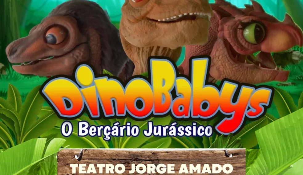 Espetáculo infantil apresenta ‘Dinobabys – O Berçário Jurássico’