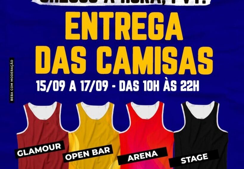 Salvador Fest divulga as cores das camisas, data e local de entrega