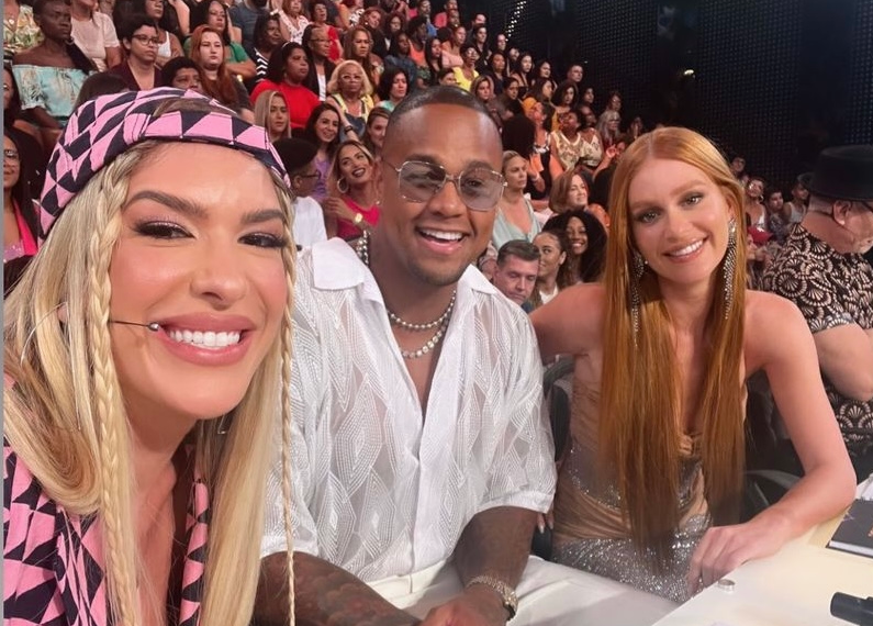 Léo Santana e Lore Improta participam do primeiro júri da Dança dos Famosos