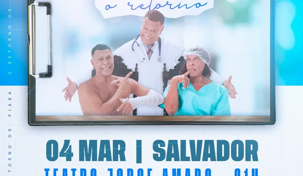 Humorista Renato Piaba comanda espetáculo na capital baiana