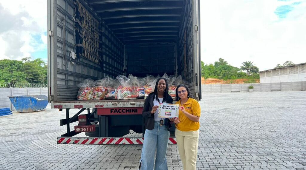 Salvador Produções doa 1 tonelada de alimentos ao Projeto Bahia sem Fome