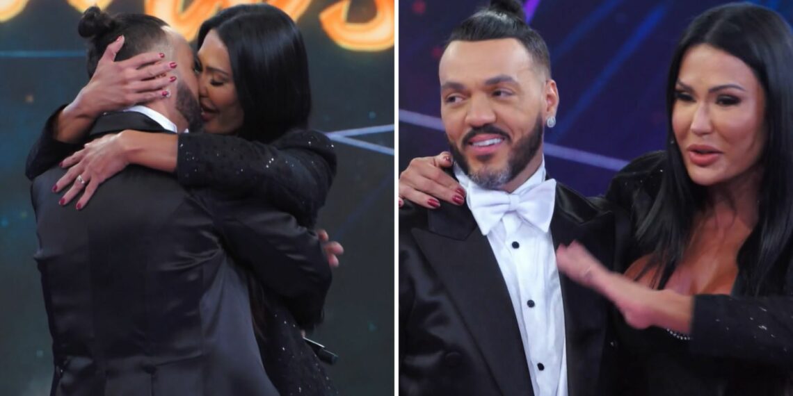 Gracyanne faz surpresa para marido Belo durante ‘Dança dos Famosos’