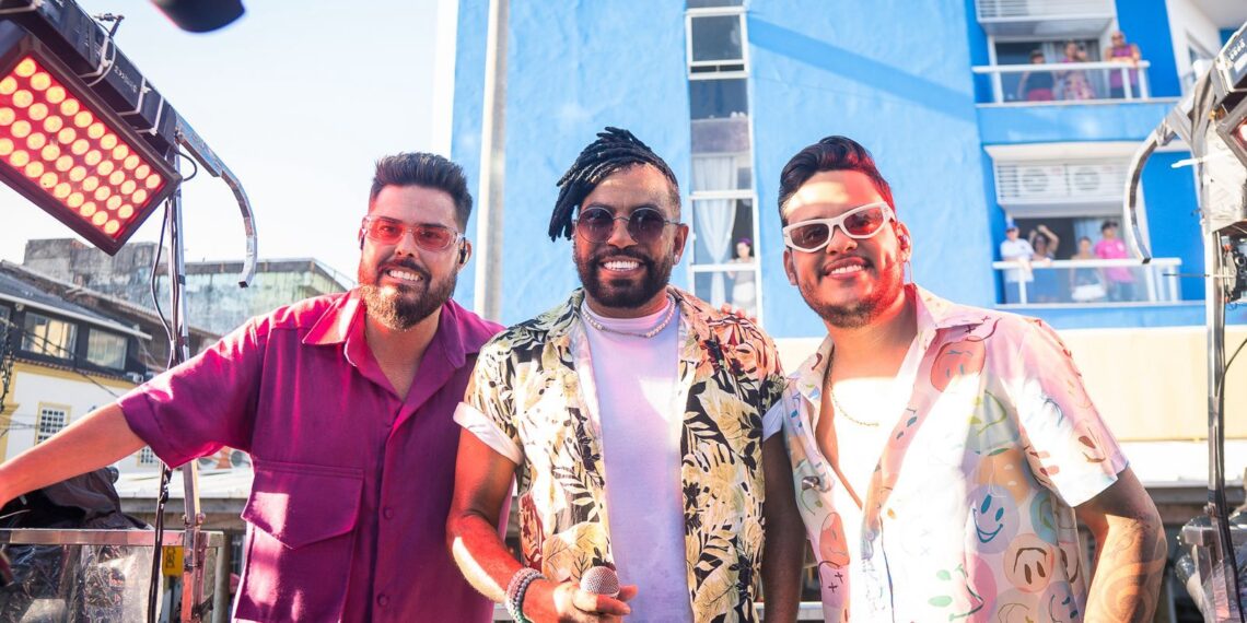 Trio do Arrocha reuniu Kart Love, Silvanno Sales e Tiago Aquino no último dia do Carnaval de Salvador